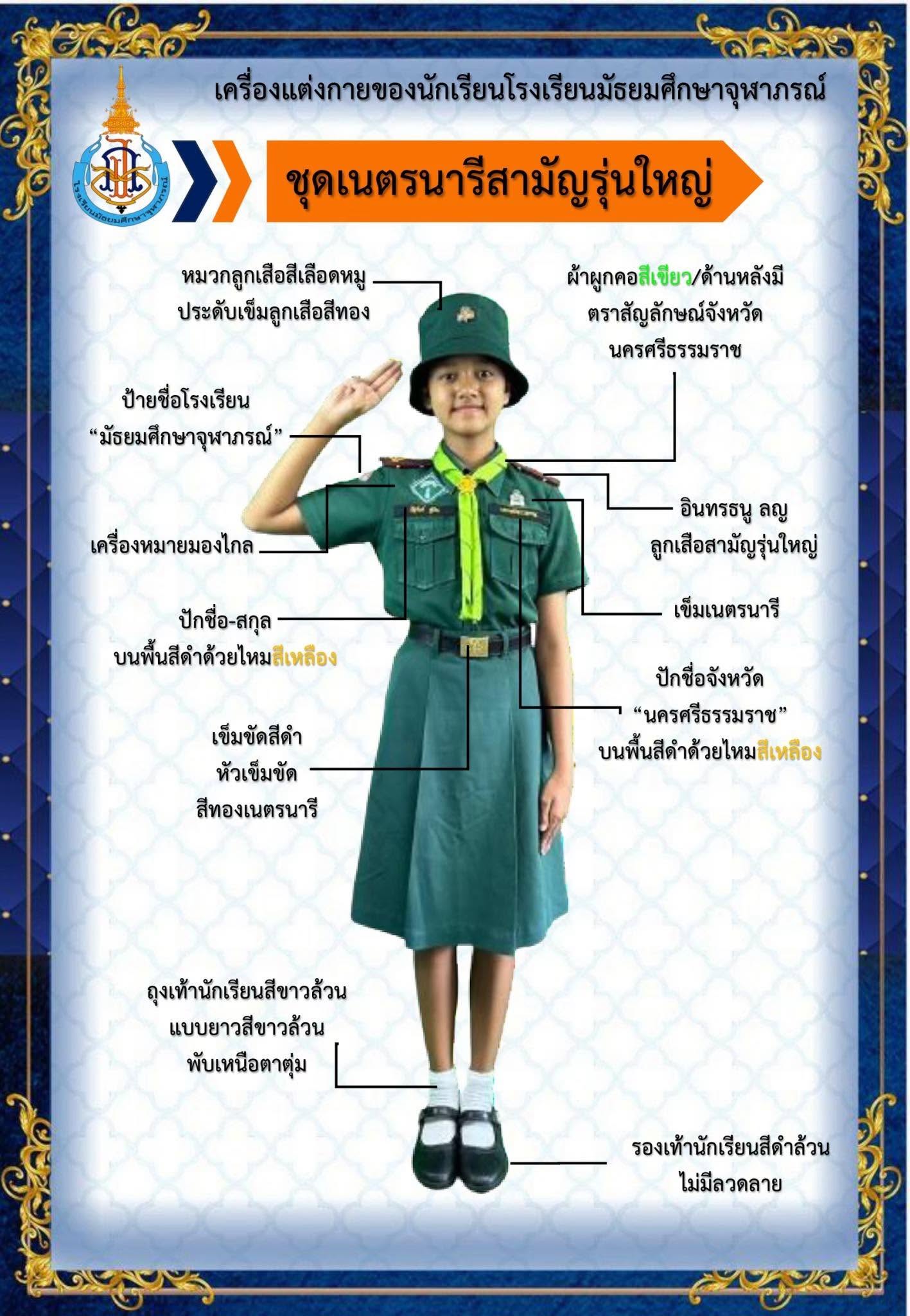 ชุดเนตรนารีสามัญรุ่นใหญ่